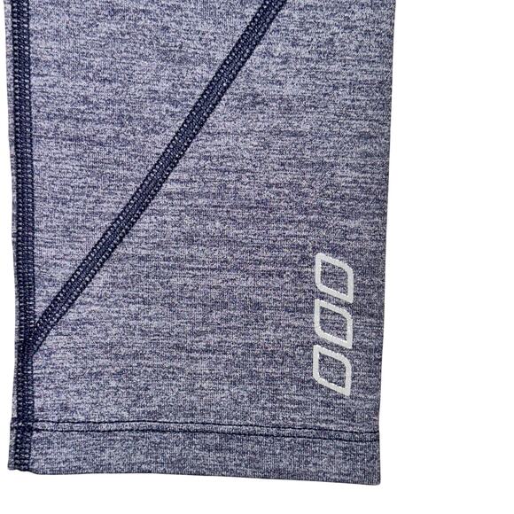Lorna Jane Cropped Leggings Women's Size XS Heather Blue Mid Rise Drawcord Capri - Picture 2 of 5